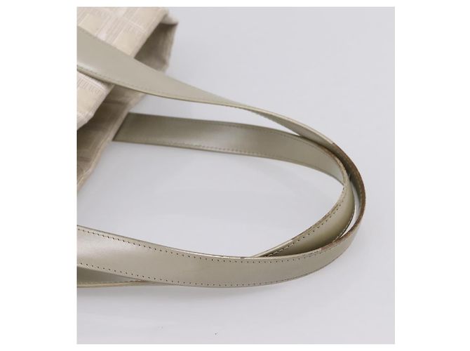 Borsa Tote CHANEL New Travel Line Canvas Beige Silver CC Auth ep16230 Argento - vista 7