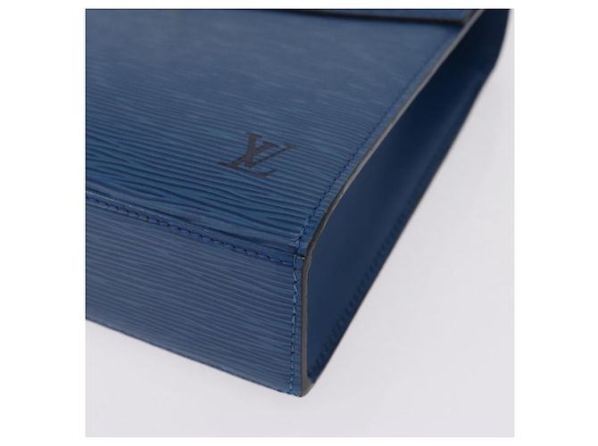 Borsa a mano LOUIS VUITTON Epi Malesherbes Blue M52375 LV Auth ka6399A - vista 16