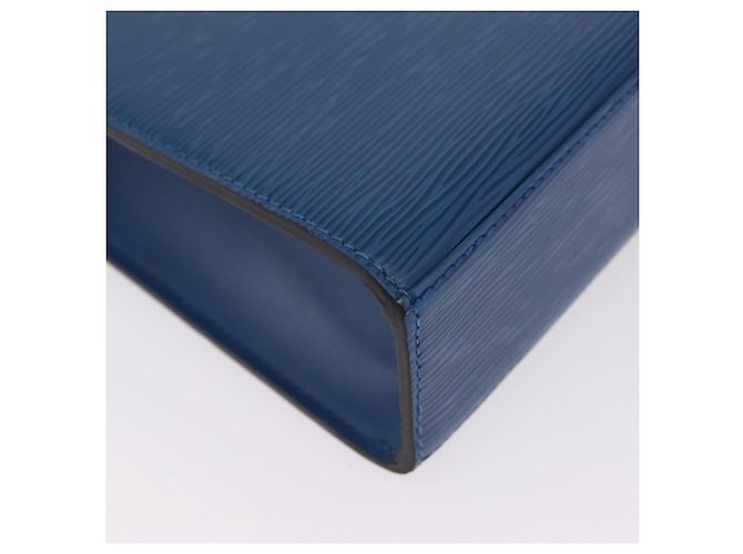 Borsa a mano LOUIS VUITTON Epi Malesherbes Blue M52375 LV Auth ka6399A - vista 17