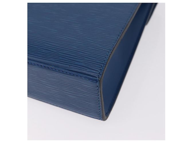 Borsa a mano LOUIS VUITTON Epi Malesherbes Blue M52375 LV Auth ka6399A - vista 18