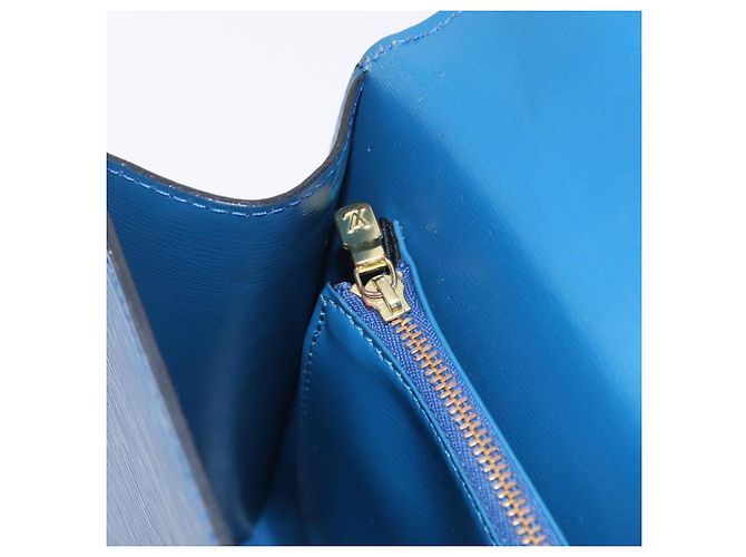Borsa a mano LOUIS VUITTON Epi Malesherbes Blue M52375 LV Auth ka6399A - vista 27