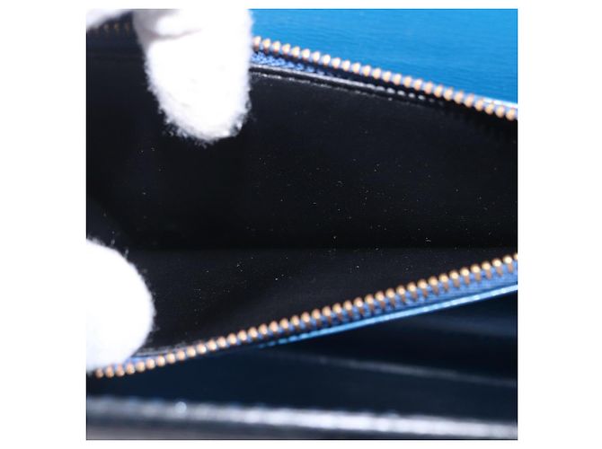 Borsa a mano LOUIS VUITTON Epi Malesherbes Blue M52375 LV Auth ka6399A - vista 28