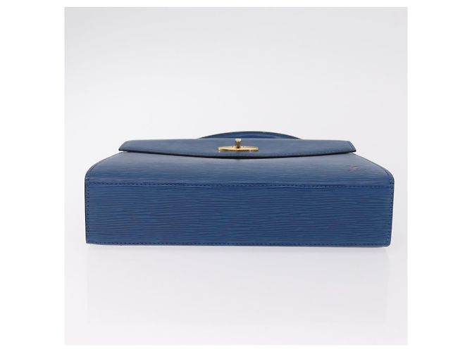 Borsa a mano LOUIS VUITTON Epi Malesherbes Blue M52375 LV Auth ka6399A - vista 5