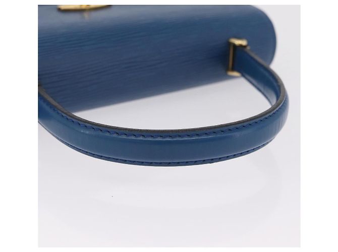 Borsa a mano LOUIS VUITTON Epi Malesherbes Blue M52375 LV Auth ka6399A - vista 7