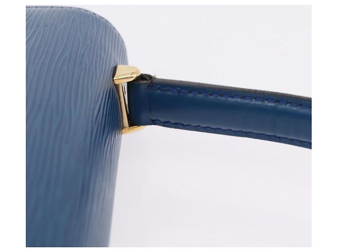 Borsa a mano LOUIS VUITTON Epi Malesherbes Blue M52375 LV Auth ka6399A - vista 8