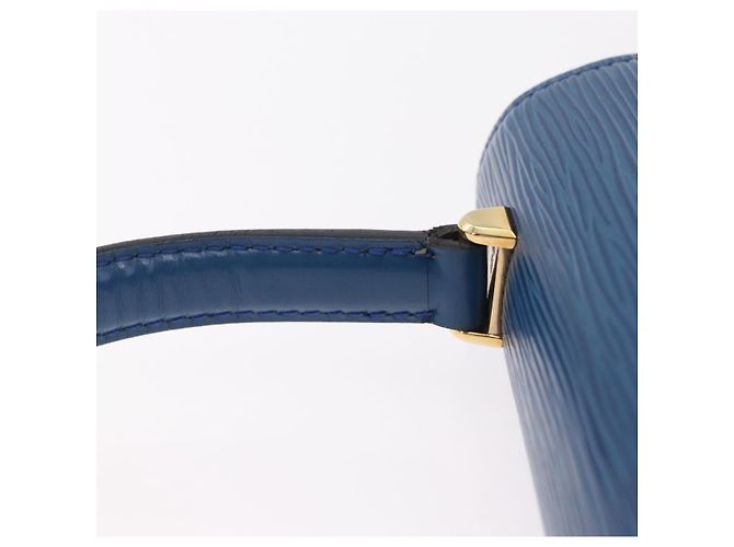 Borsa a mano LOUIS VUITTON Epi Malesherbes Blue M52375 LV Auth ka6399A - vista 9