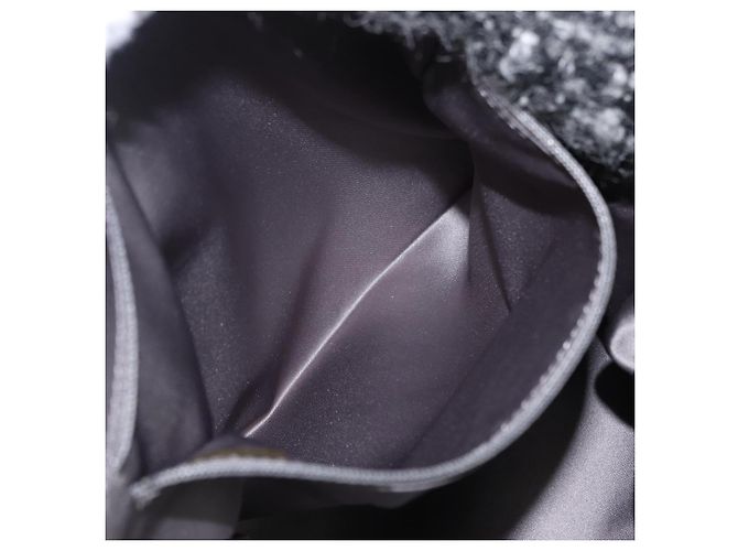 CHANEL COCO Mark Chain Tote Bag aus Leder Schwarz Silber CC Auth yk20951SAV - Ansicht 23