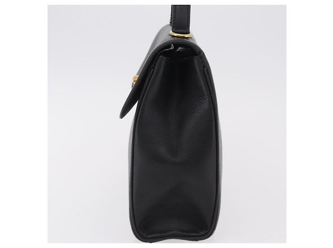 Céline Sac à main CELINE en cuir noir et or authentique ka6337 Doré - vue 4