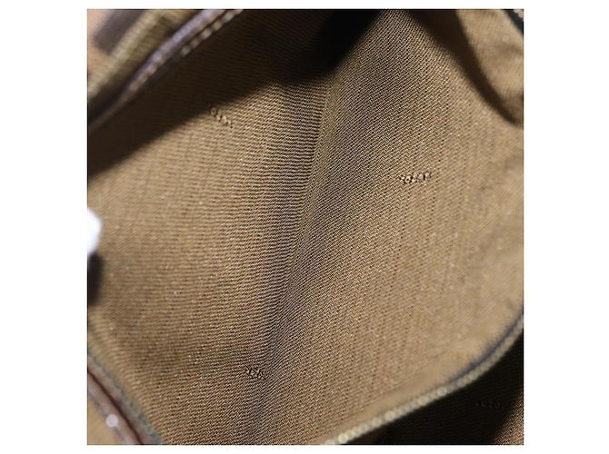 Bolso de hombro FENDI Zucca Canvas Marrón Negro Auth 206232A Castaño - vista 29