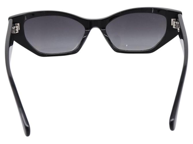 Occhiali da sole CHANEL COCO Mark Plastica Nera CC Auth 206149M Nero - vista 2