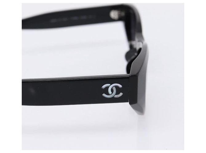 Occhiali da sole CHANEL COCO Mark Plastica Nera CC Auth 206149M Nero - vista 4