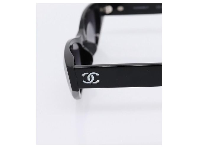 Occhiali da sole CHANEL COCO Mark Plastica Nera CC Auth 206149M Nero - vista 6