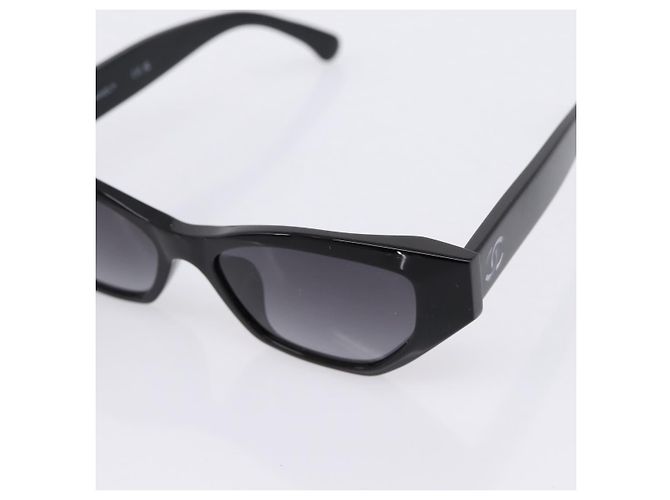 Occhiali da sole CHANEL COCO Mark Plastica Nera CC Auth 206149M Nero - vista 8