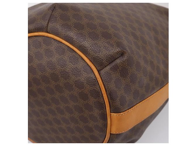 Céline CELINE Macadam Canvas Schultertasche PVC Leather Brown Gold Auth ar14297 Braun Golden - Ansicht 14