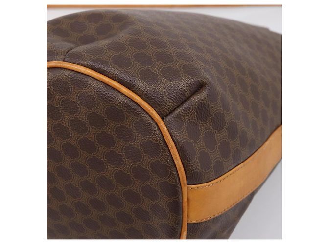 Céline CELINE Macadam Canvas Schultertasche PVC Leather Brown Gold Auth ar14297 Braun Golden - Ansicht 16