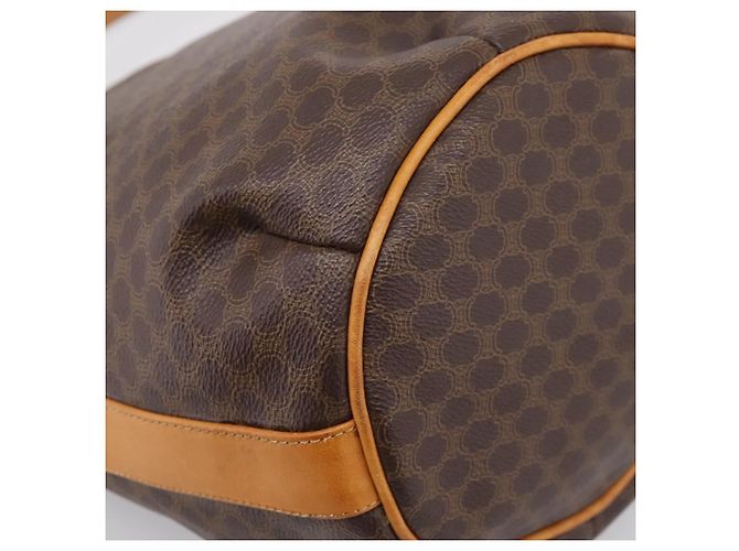 Céline CELINE Macadam Canvas Schultertasche PVC Leather Brown Gold Auth ar14297 Braun Golden - Ansicht 17