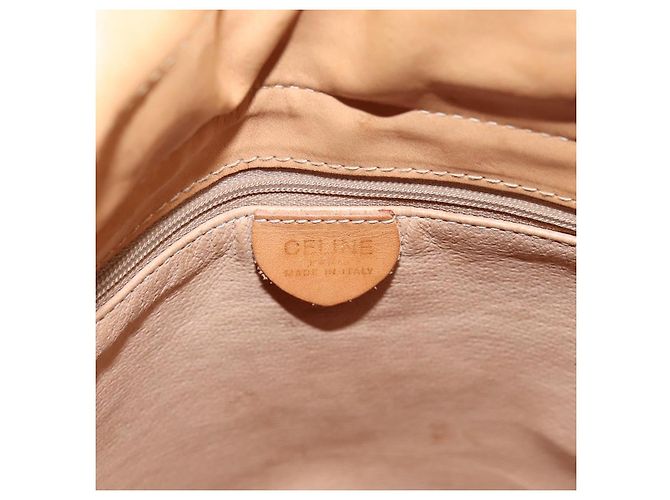 Céline CELINE Macadam Canvas Schultertasche PVC Leather Brown Gold Auth ar14297 Braun Golden - Ansicht 18