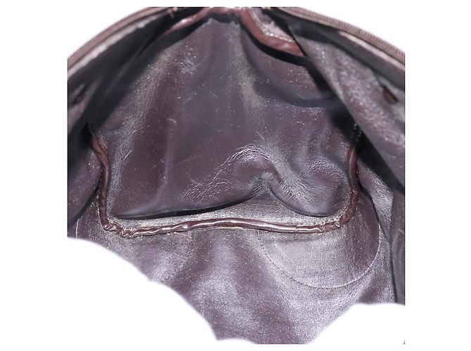 Borsa a mano Christian Dior Trotter Canvas Marrone Tono Oro Auth gh2402 - vista 21