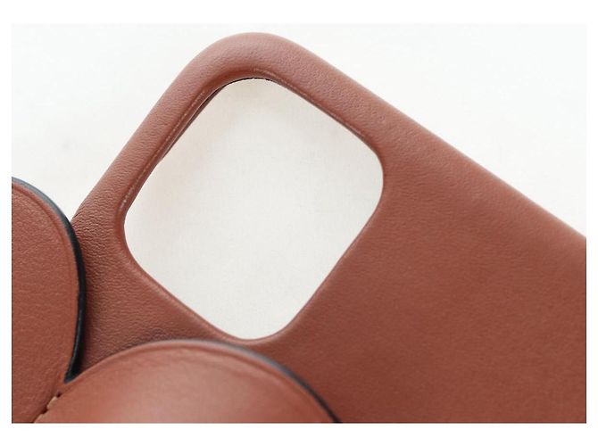 Coque LOEWE pour iPhone X & XS en cuir marron Auth ar14224 - vue 10