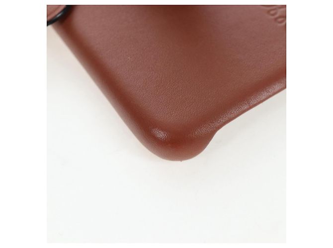 Coque LOEWE pour iPhone X & XS en cuir marron Auth ar14224 - vue 7