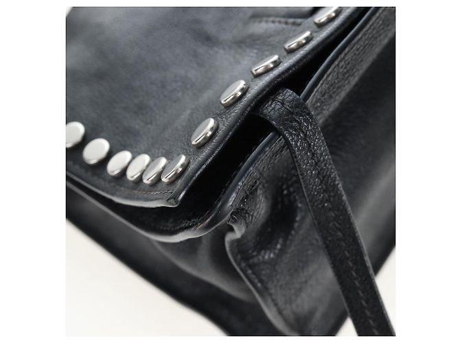 PRADA Schultertasche Leder 2way Schwarz Silber Authentisch 206046V - Ansicht 20