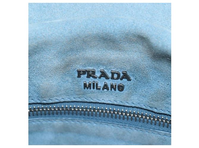 PRADA Schultertasche Leder 2way Schwarz Silber Authentisch 206046V - Ansicht 34
