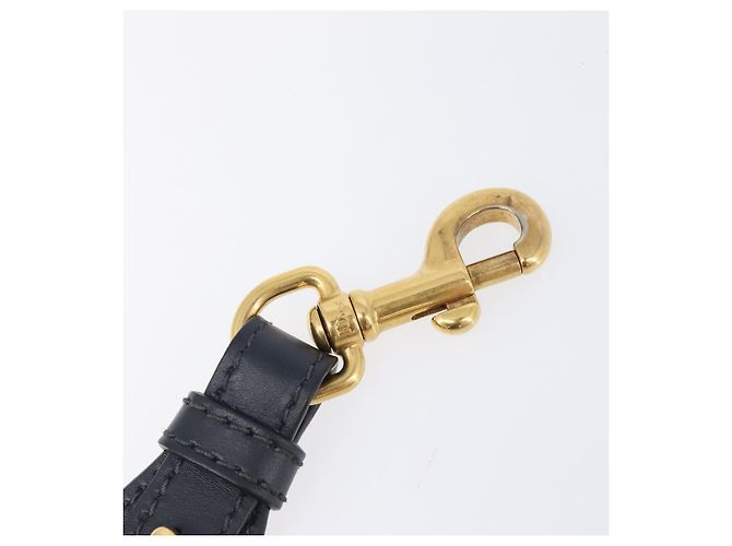 Tracolla Christian Dior Trotter Canvas 36.6'' Navy Gold Silver Auth ep16047 Argento D'oro Blu navy - vista 8