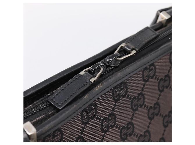 GUCCI GG Canvas Handtasche Schwarz Silber 002 1072 Auth ep15889 - Ansicht 10