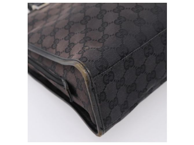 GUCCI GG Canvas Handtasche Schwarz Silber 002 1072 Auth ep15889 - Ansicht 14
