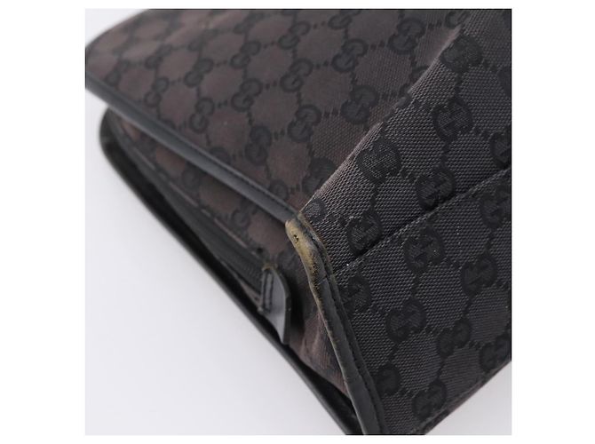 GUCCI GG Canvas Handtasche Schwarz Silber 002 1072 Auth ep15889 - Ansicht 16