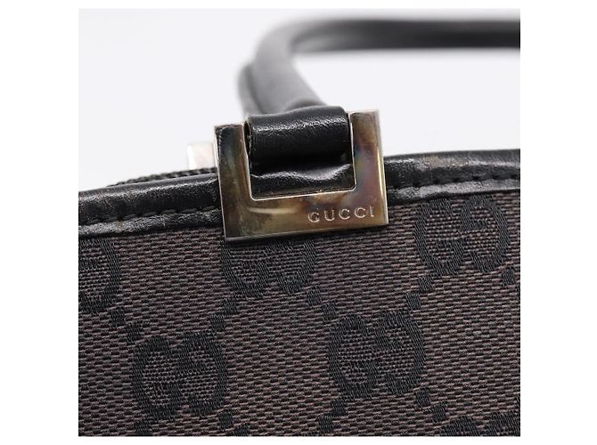 GUCCI GG Canvas Handtasche Schwarz Silber 002 1072 Auth ep15889 - Ansicht 17