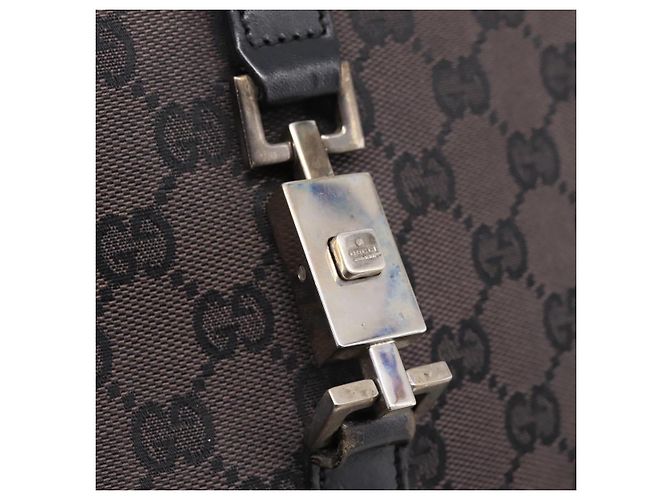 GUCCI GG Canvas Handtasche Schwarz Silber 002 1072 Auth ep15889 - Ansicht 18