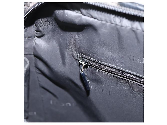 GUCCI GG Canvas Handtasche Schwarz Silber 002 1072 Auth ep15889 - Ansicht 22