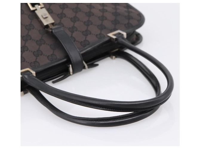 GUCCI GG Canvas Handtasche Schwarz Silber 002 1072 Auth ep15889 - Ansicht 7