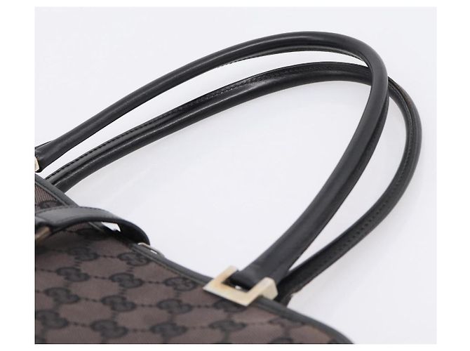 GUCCI GG Canvas Handtasche Schwarz Silber 002 1072 Auth ep15889 - Ansicht 8