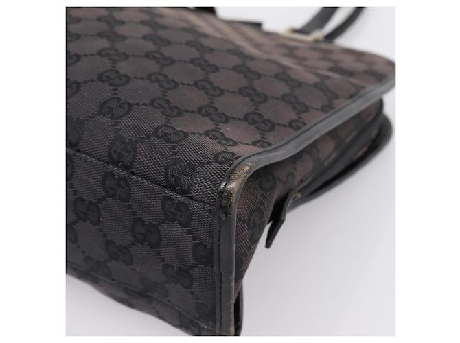 GUCCI GG Canvas Handtasche Schwarz Silber 002 1072 Auth ep15889 - Ansicht 9