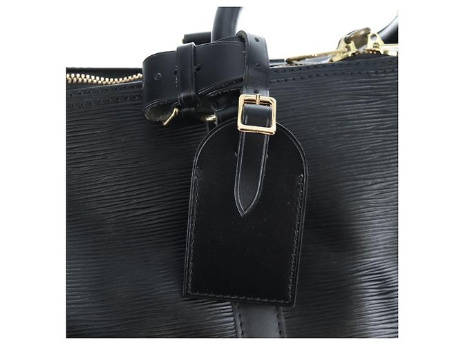 LOUIS VUITTON Epi Keepall 55 Boston Bag Noir M42952 LV Auth yk20950SAV Nero - vista 20