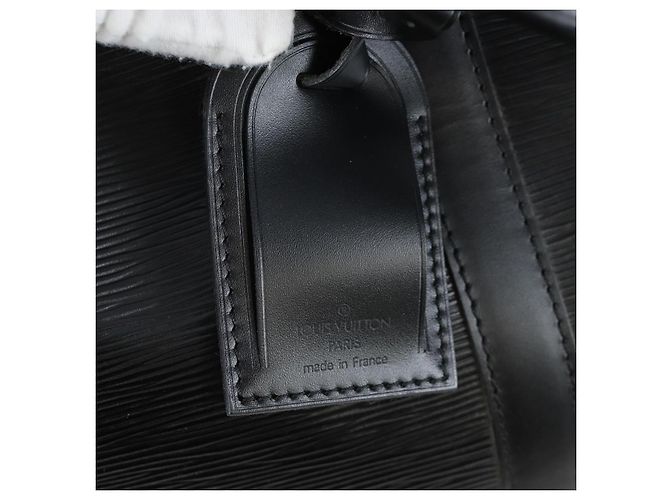 LOUIS VUITTON Epi Keepall 55 Boston Bag Noir M42952 LV Auth yk20950SAV Nero - vista 21