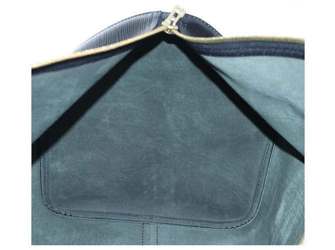 LOUIS VUITTON Epi Keepall 55 Boston Bag Noir M42952 LV Auth yk20950SAV Nero - vista 22