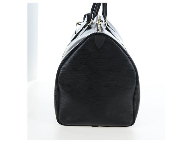 LOUIS VUITTON Epi Keepall 55 Boston Bag Noir M42952 LV Auth yk20950SAV Nero - vista 3