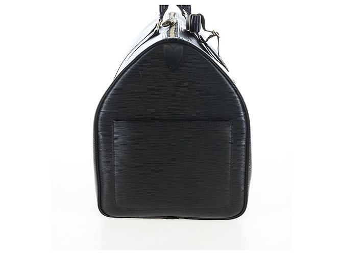 LOUIS VUITTON Epi Keepall 55 Boston Bag Noir M42952 LV Auth yk20950SAV Nero - vista 4
