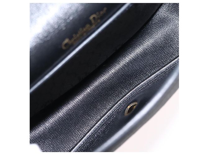 Borsa a tracolla Christian Dior Honeycomb Canvas PVC Nero Oro Auth ep16081A D'oro - vista 12