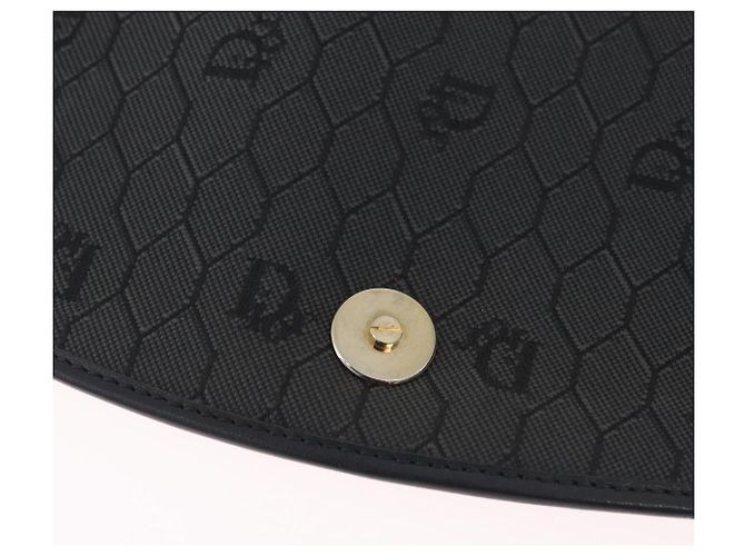 Borsa a tracolla Christian Dior Honeycomb Canvas PVC Nero Oro Auth ep16081A D'oro - vista 19