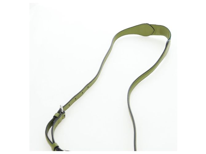 Borsa a tracolla mini GUCCI Web Sherry Line in pelle Verde Argento 821831 Auth 205895V - vista 14