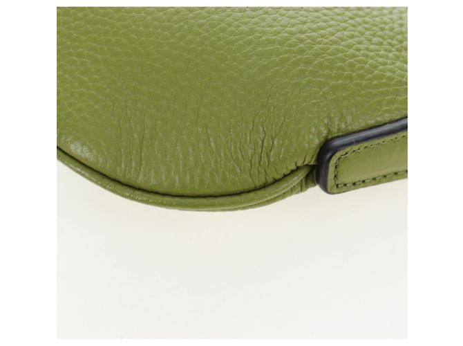 Borsa a tracolla mini GUCCI Web Sherry Line in pelle Verde Argento 821831 Auth 205895V - vista 16