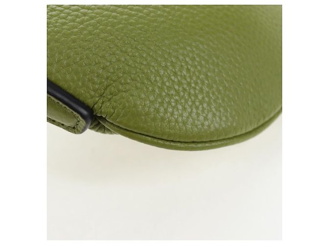 Borsa a tracolla mini GUCCI Web Sherry Line in pelle Verde Argento 821831 Auth 205895V - vista 17