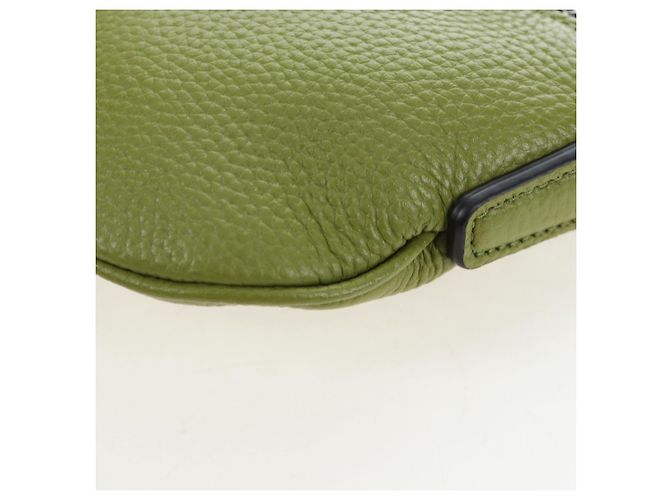 Borsa a tracolla mini GUCCI Web Sherry Line in pelle Verde Argento 821831 Auth 205895V - vista 18