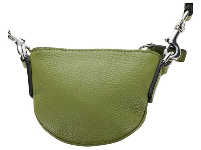 Borsa a tracolla mini GUCCI Web Sherry Line in pelle Verde Argento 821831 Auth 205895V - vista 2