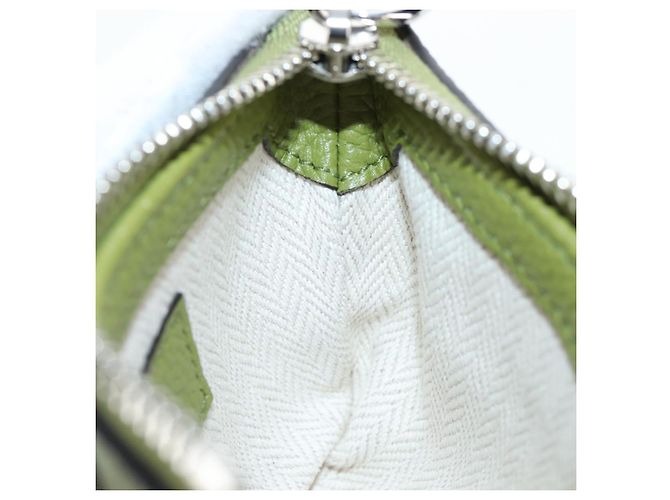 Borsa a tracolla mini GUCCI Web Sherry Line in pelle Verde Argento 821831 Auth 205895V - vista 24
