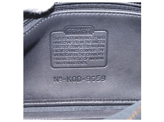 Bolsa de Ombro Coach em Couro Preta e Dourada Auth ar14294A Preto Dourado - vista 12